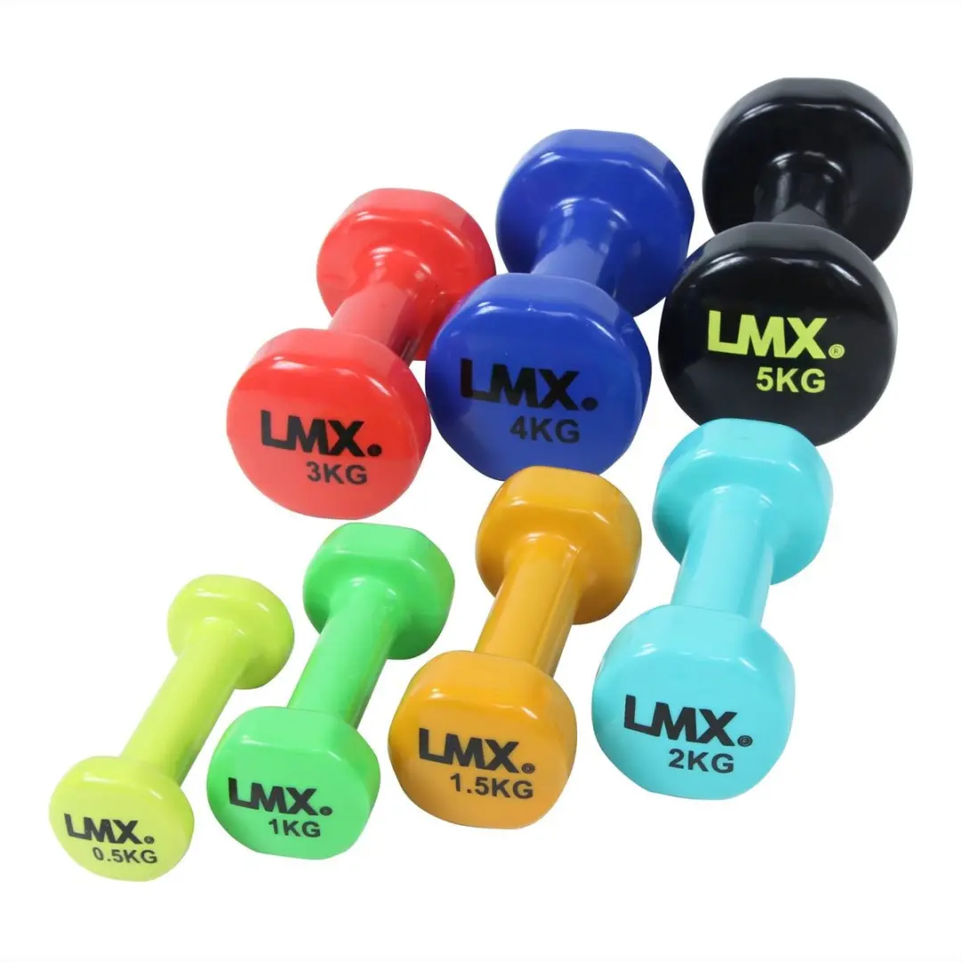 LifeMaxx Vinyl Dumbbellset 0,5kg - Geel