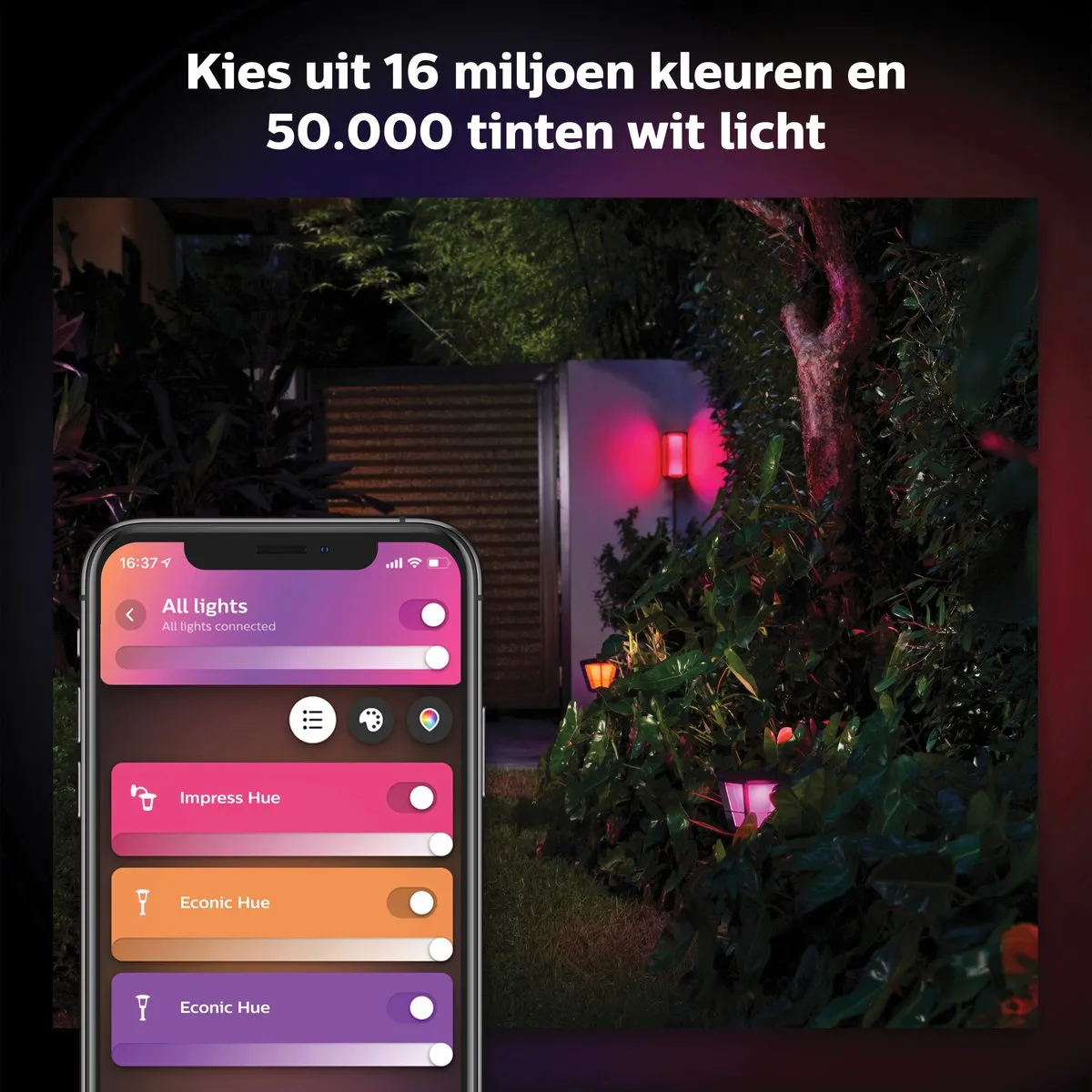 Philips Hue Impress Muurlamp - Zwart - RGBW
