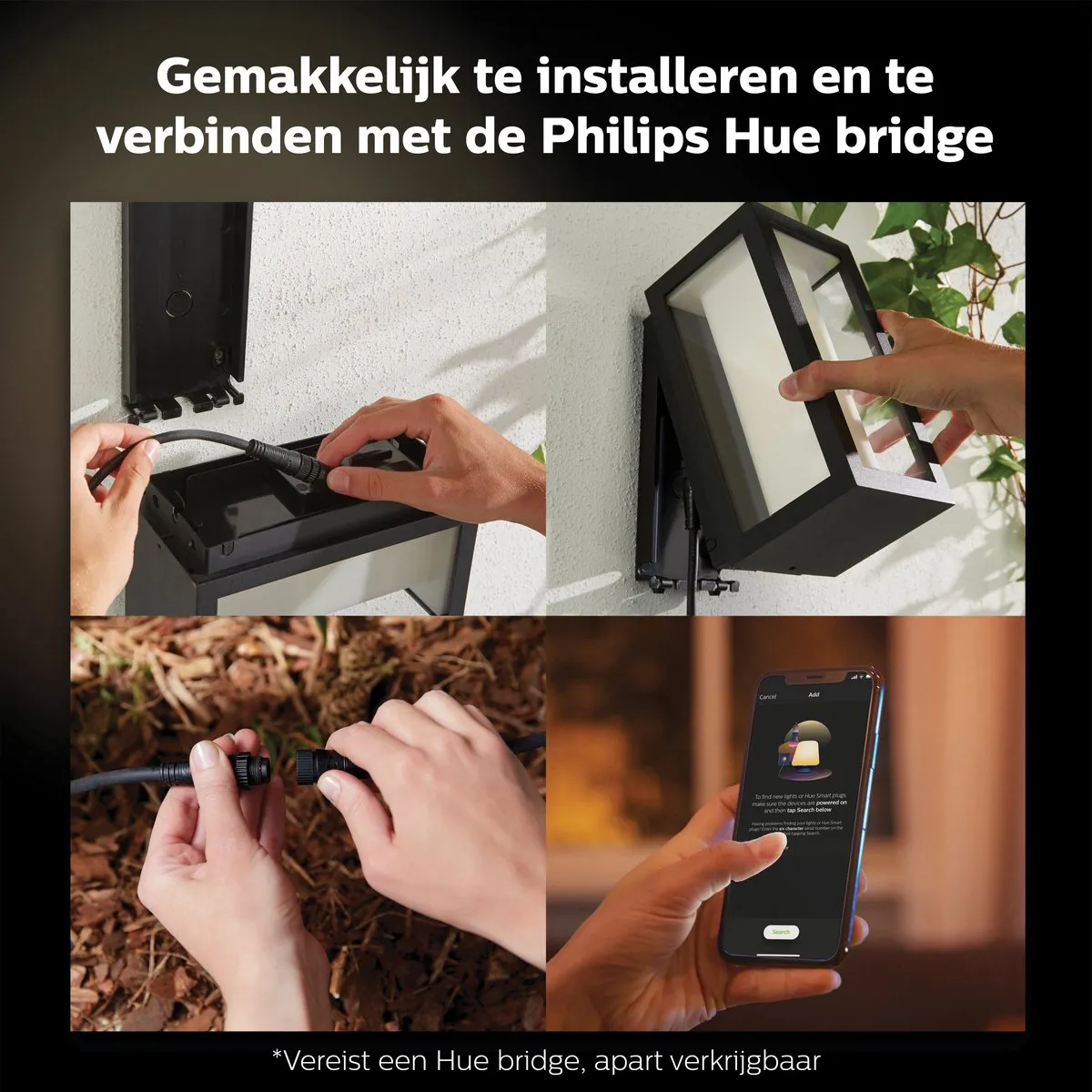 Philips Hue Impress Muurlamp - Zwart - RGBW