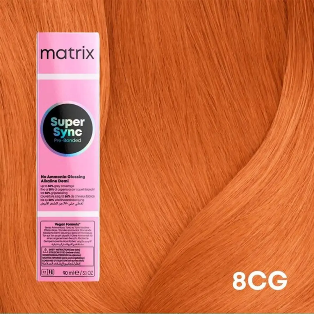 Matrix SuperSync Pre-Bonded 8CG/8.43 Licht Blond Koper Goud 90ml