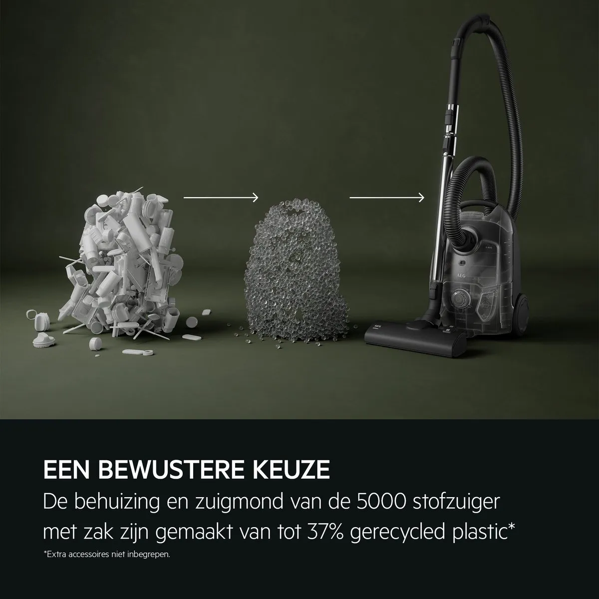 AEG AB51C1GG Clean 5000 Stofzuiger - 650W - 3L - Zwart