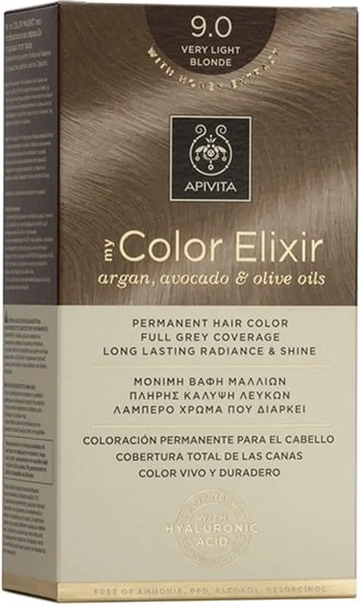 Apivita My Color Elixir 9.0 Heel Licht Blond - 50ml