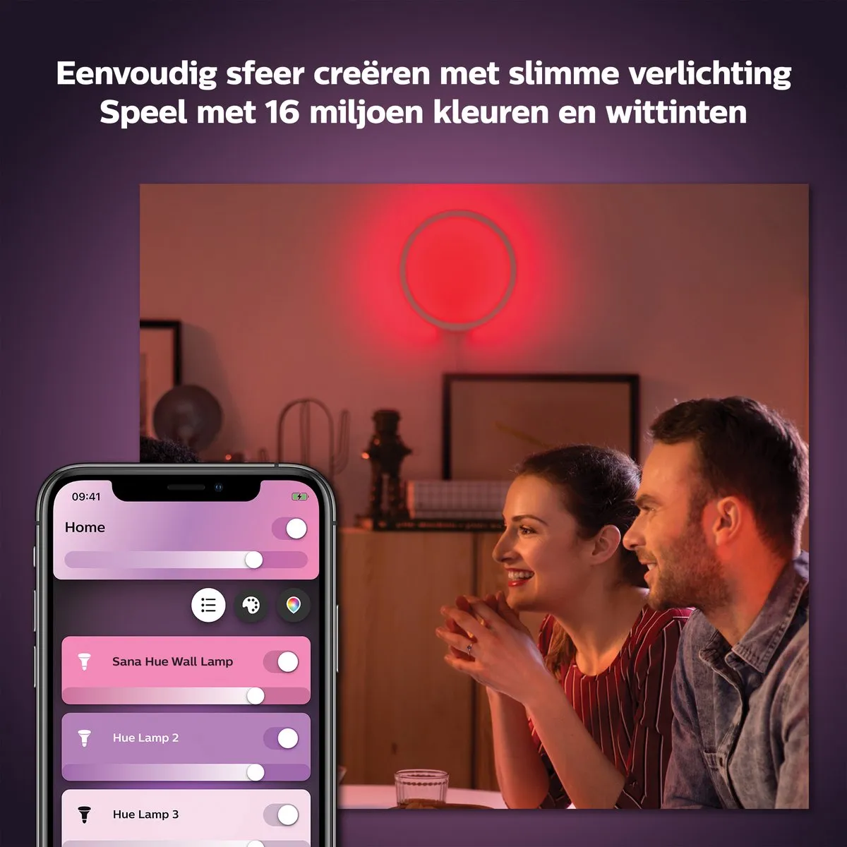 Philips Hue Sana Wandlamp RGBW - Wit