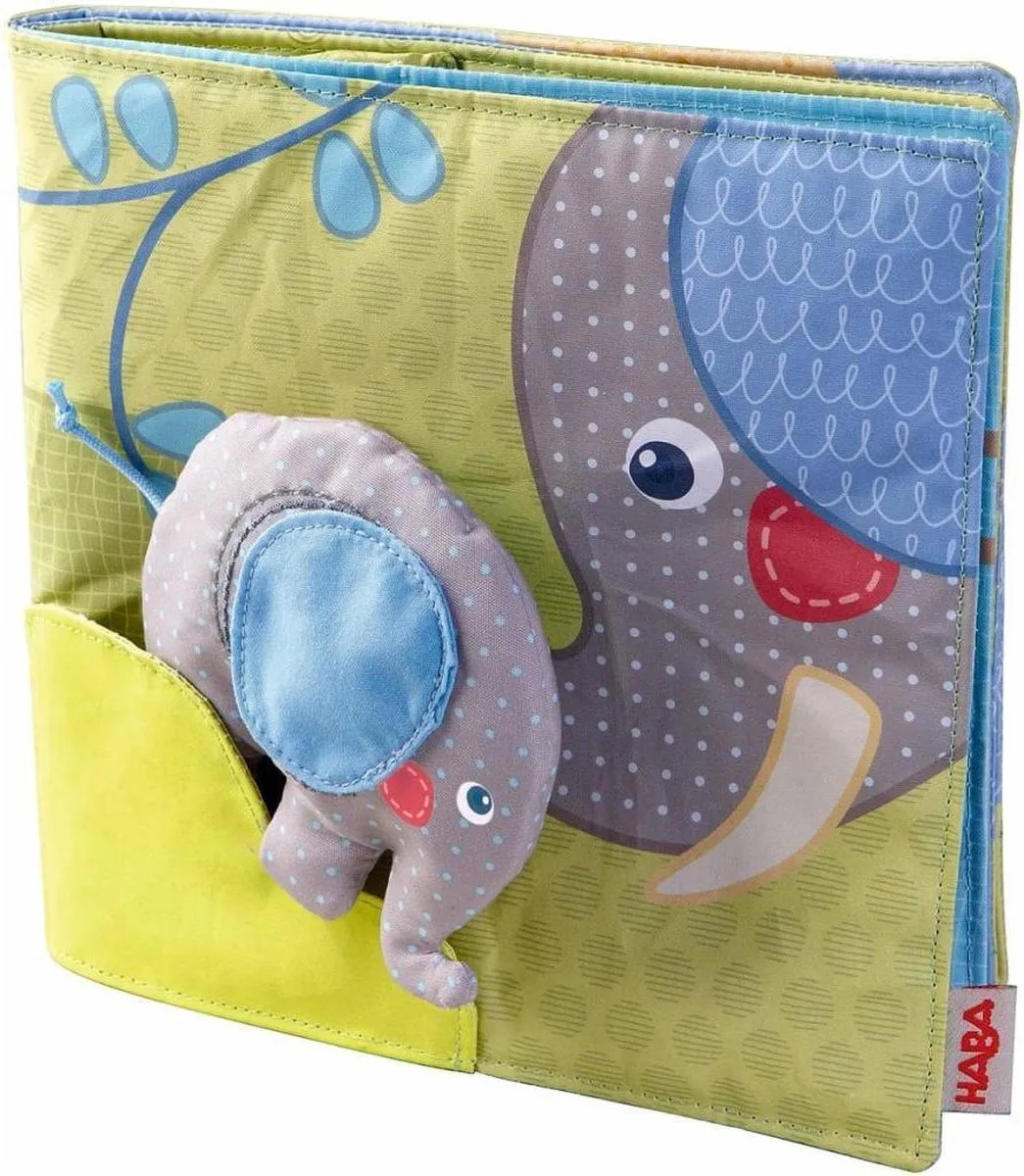 Haba Stoffbuch Elefant Egon Multikleur