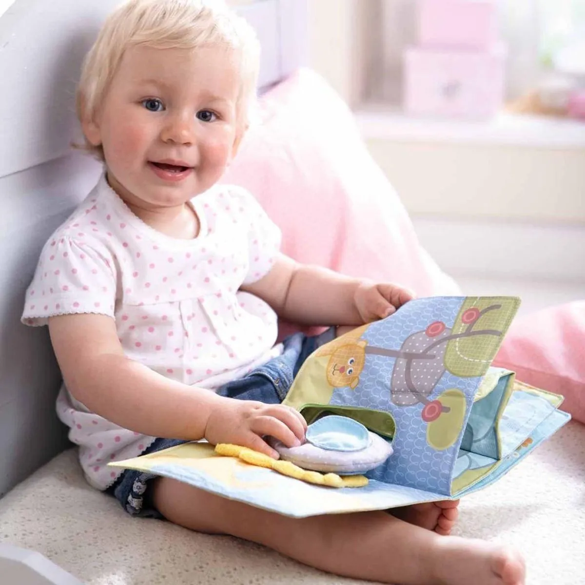Haba Stoffbuch Elefant Egon Multikleur