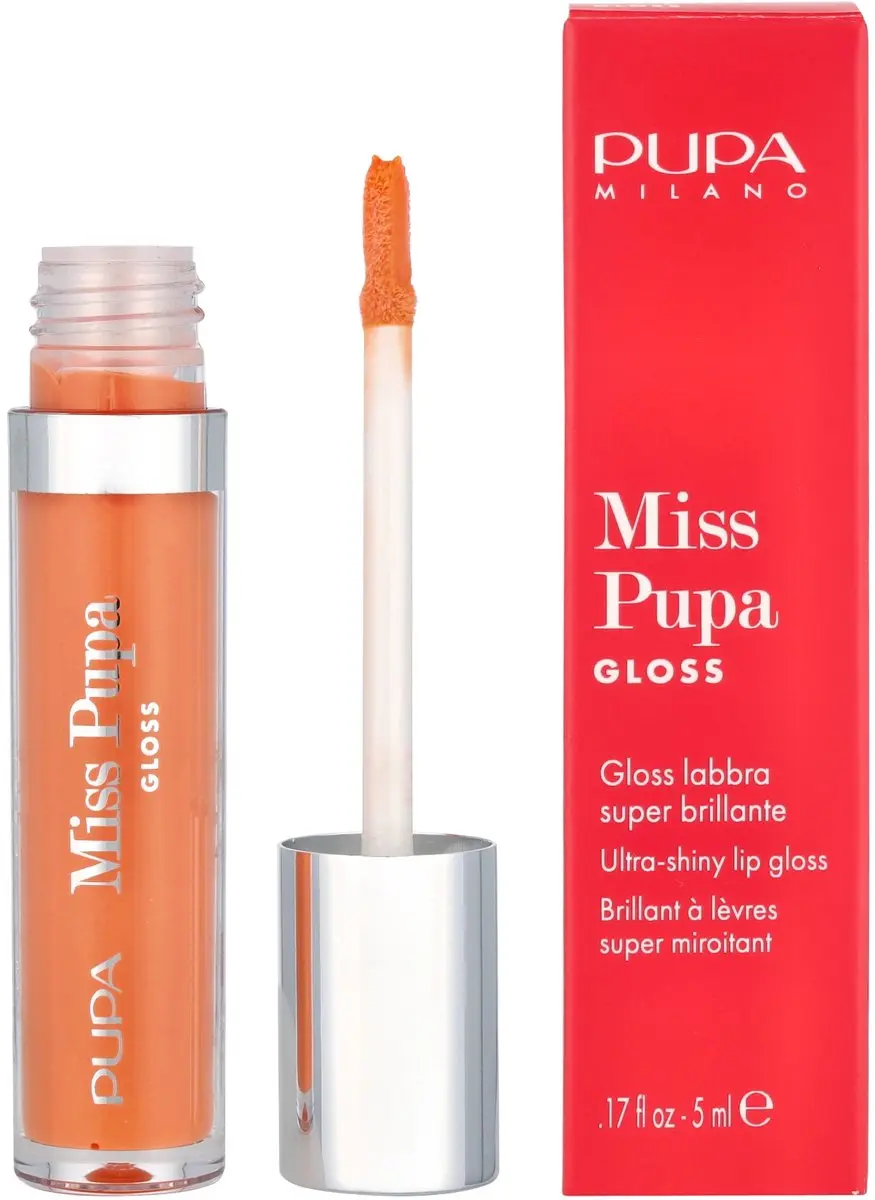Pupa Milano Lipgloss Miss PUPA 201 Tender Apricot - 5ml