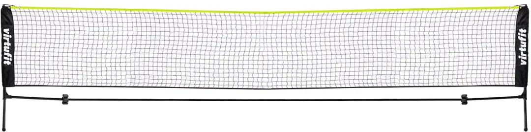 Virtufit Badminton/Tennisnet 510cm - Geel/Zwart - Incl. tas