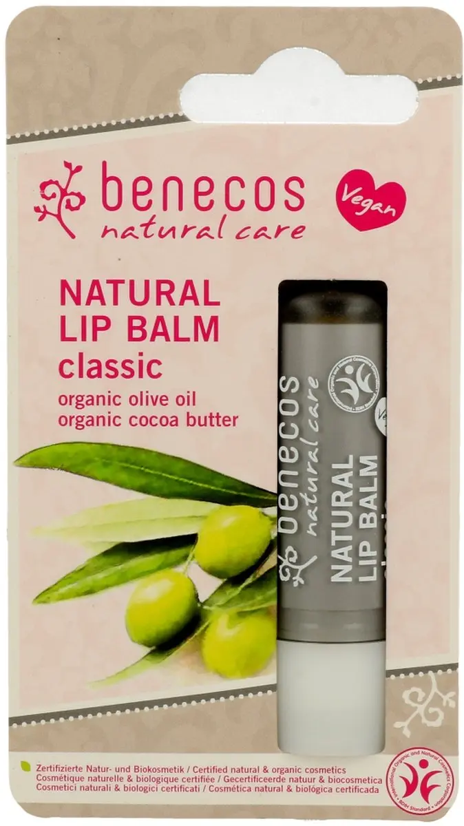 Benecos Lipbalm Natural Classic 4.8ml - Grijs