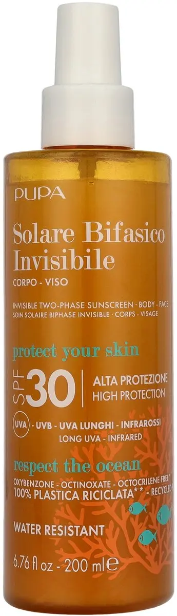 Pupa Milano Invisible TwoPhase Sunscreen SPF30 200ml