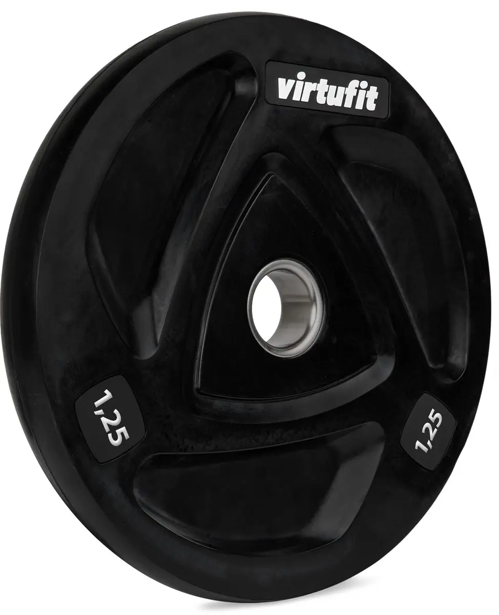 Virtufit Olympische Rubberen Halterschijf 1.25kg Ø50mm - Zwart - afbeelding 6 van 6