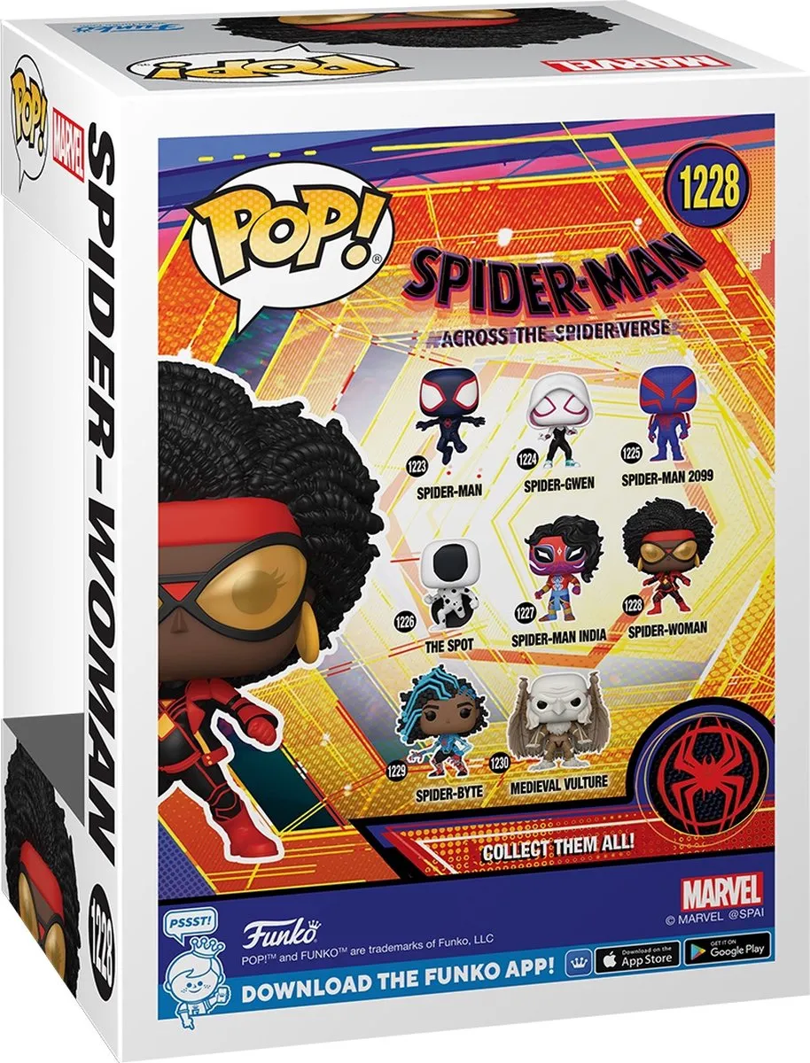 Funko Spider-Man POP! Movies Across The Spider-Verse Spider-Woman 65727 - 9 cm - Multicolor