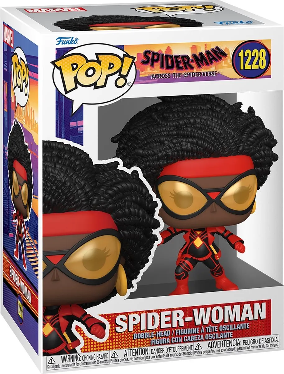 Funko Spider-Man POP! Movies Across The Spider-Verse Spider-Woman 65727 - 9 cm - Multicolor