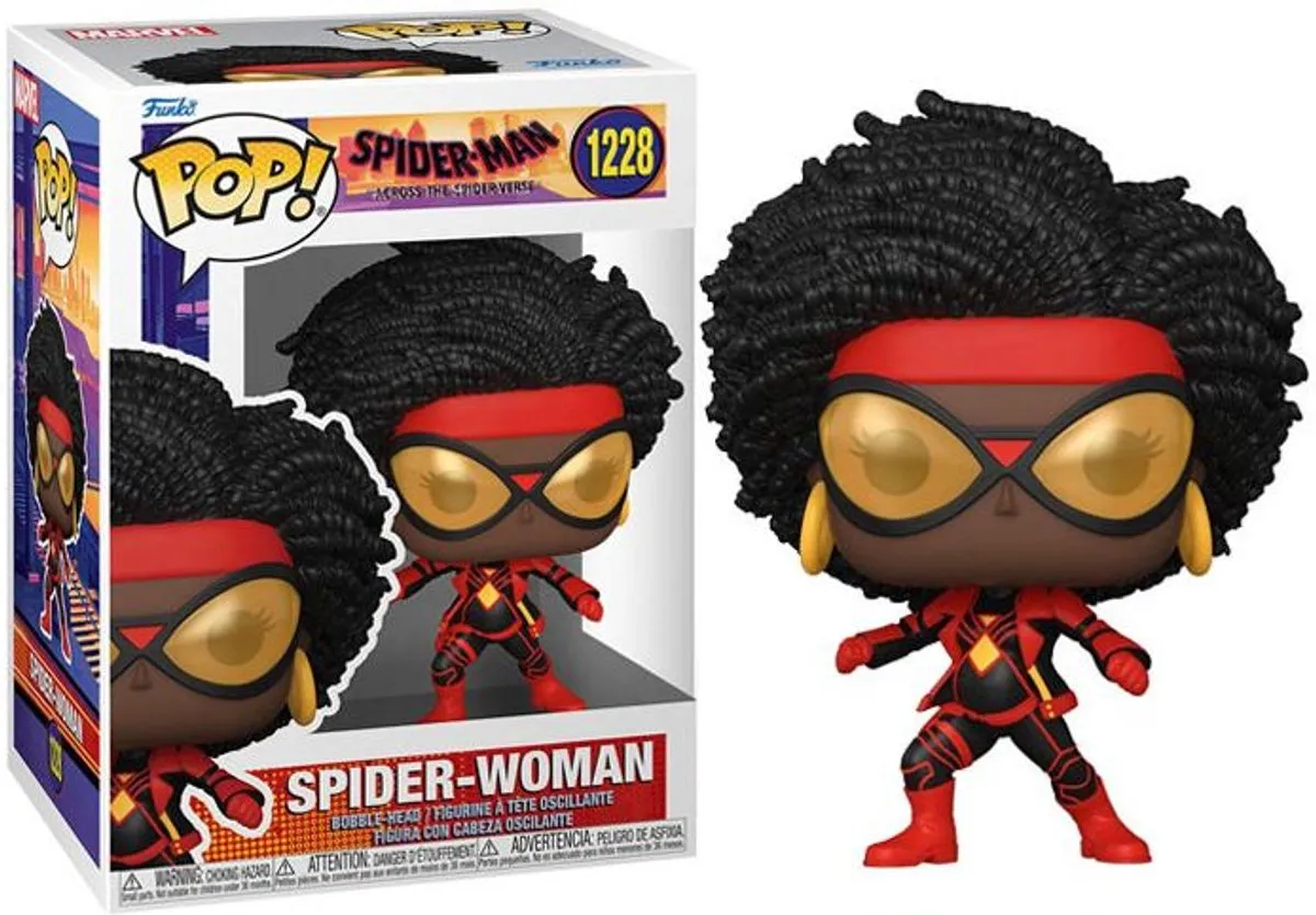 Funko Spider-Man POP! Movies Across The Spider-Verse Spider-Woman 65727 - 9 cm - Multicolor