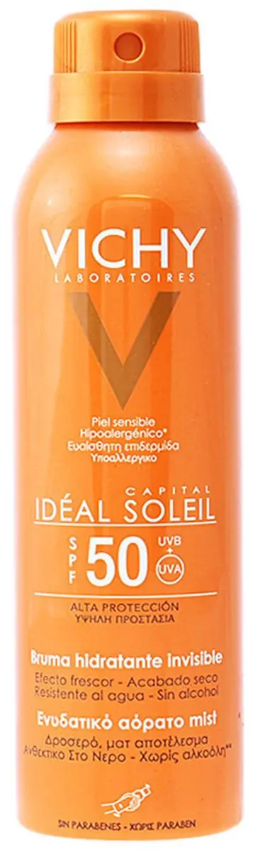 Vichy Capital Soleil SPF50 Onzichtbare Hydraterende Zonnemist 200ml