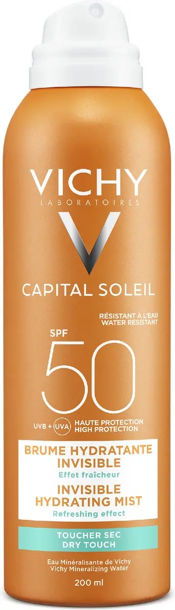 Vichy Capital Soleil SPF50 Onzichtbare Hydraterende Zonnemist 200ml