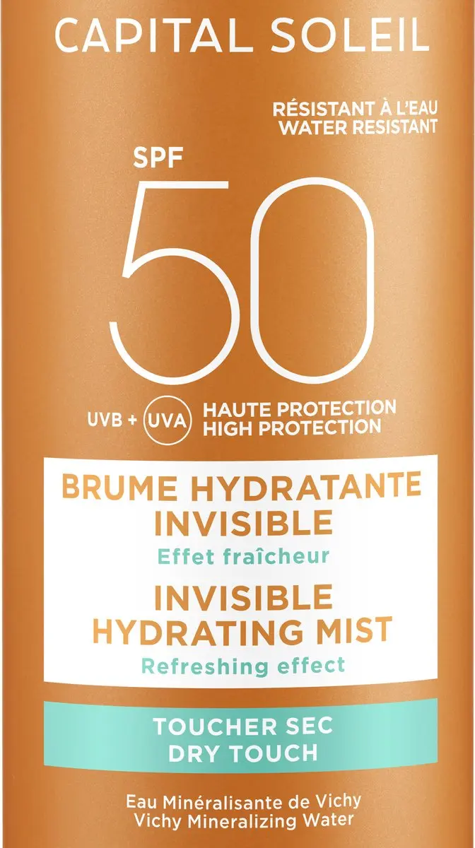 Vichy Capital Soleil SPF50 Onzichtbare Hydraterende Zonnemist 200ml