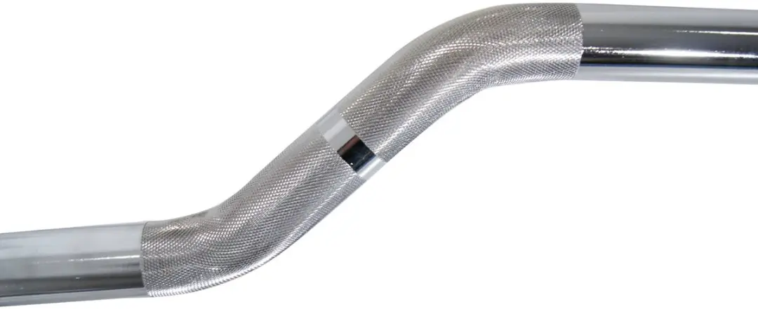 Muscle Power Vaste Curl Halterstang 25 kg - Zilver/Zwart