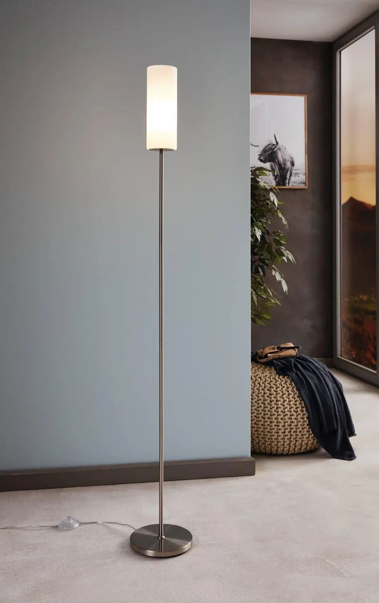 Eglo Troy 3 Vloerlamp 153cm - Grijs/Wit
