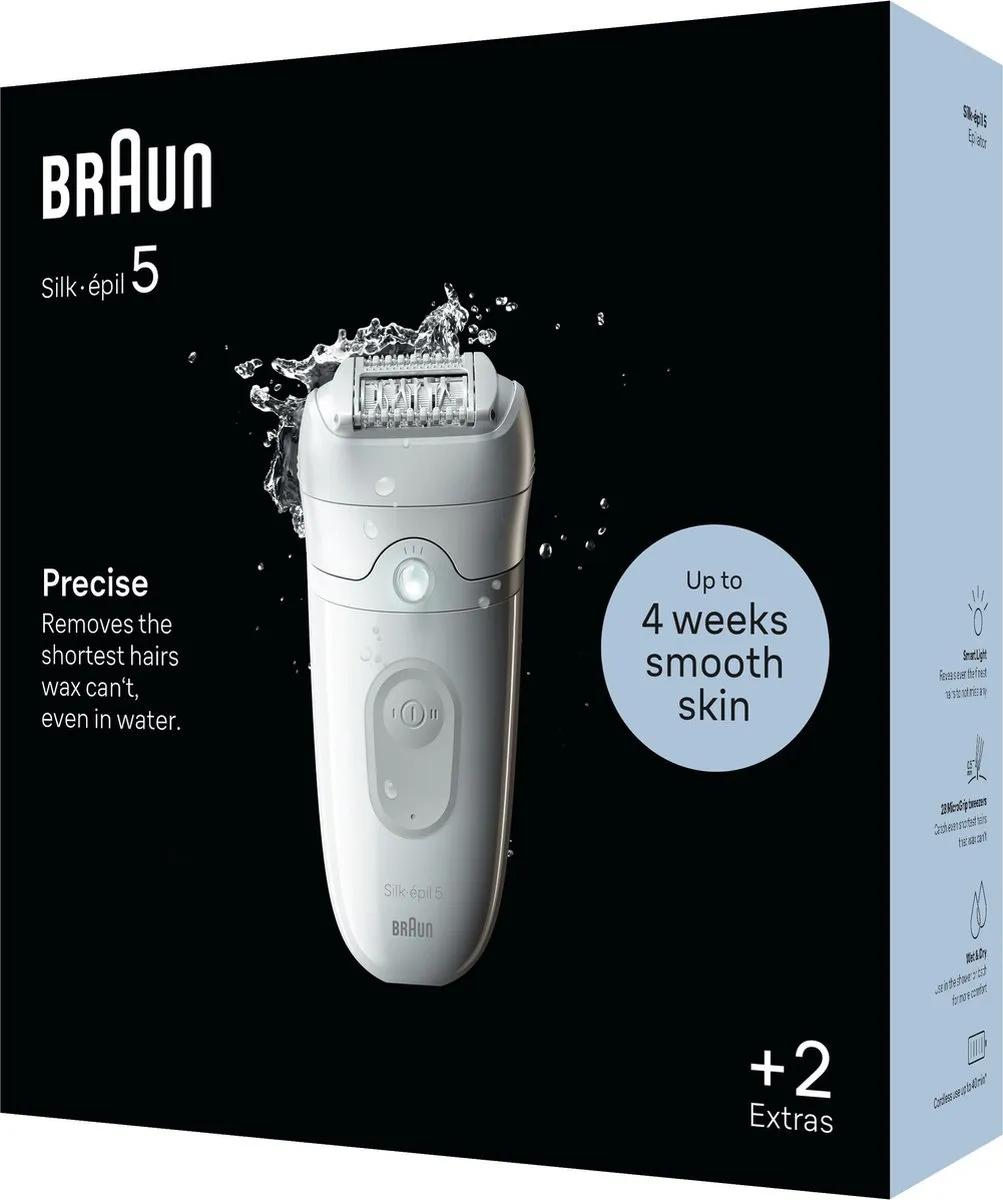 Braun Silk·épil 5 Epilator 5-011 - Wit/grijs