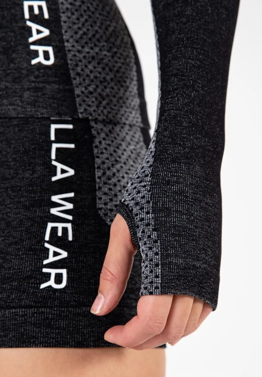 Gorilla Wear Selah Seamless Long Sleeve - Zwart XS/S