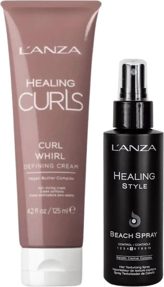 L'Anza Healing Style Beach Spray & Curl Whirl Defining Crème