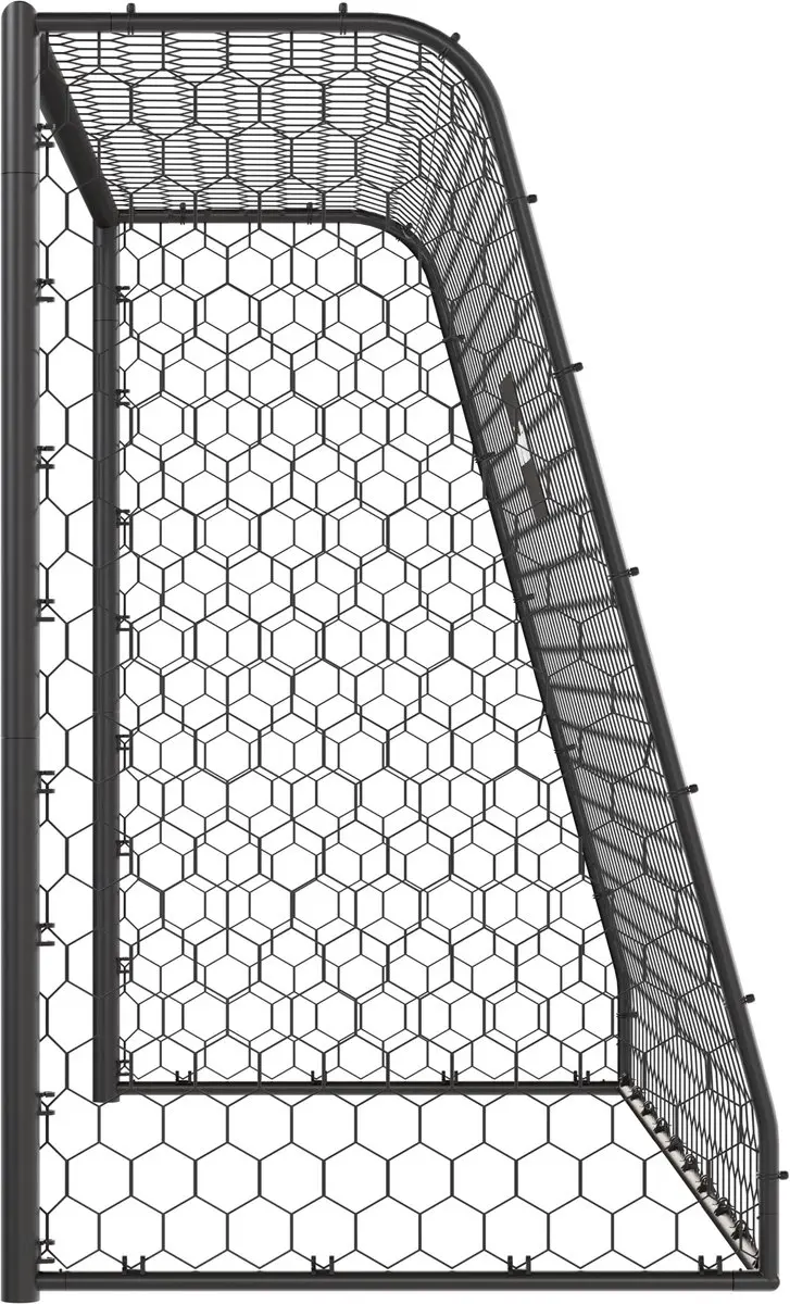 Virtufit Voetbaldoel Premium 300x200cm - Zwart