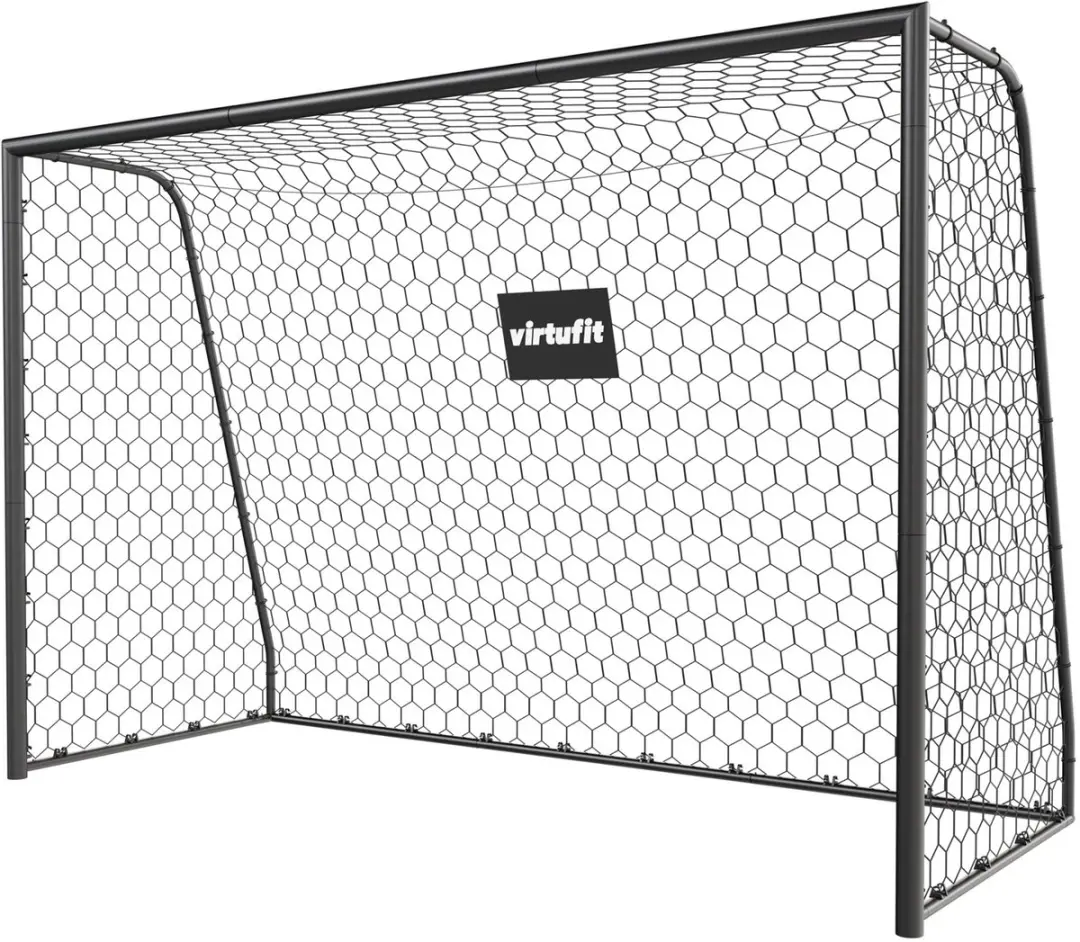 Virtufit Voetbaldoel Premium 300x200cm - Zwart