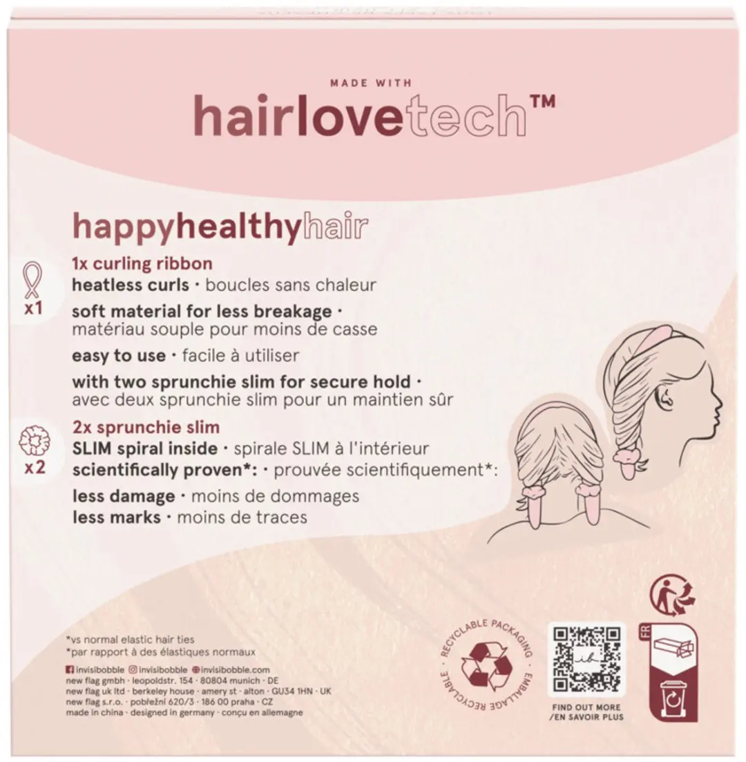 Invisibobble Heatless Curling Set - 3 Stuks Beige