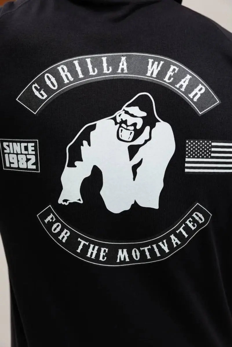 Gorilla Wear Huntley Mouwloze Hoodie - XL - Zwart