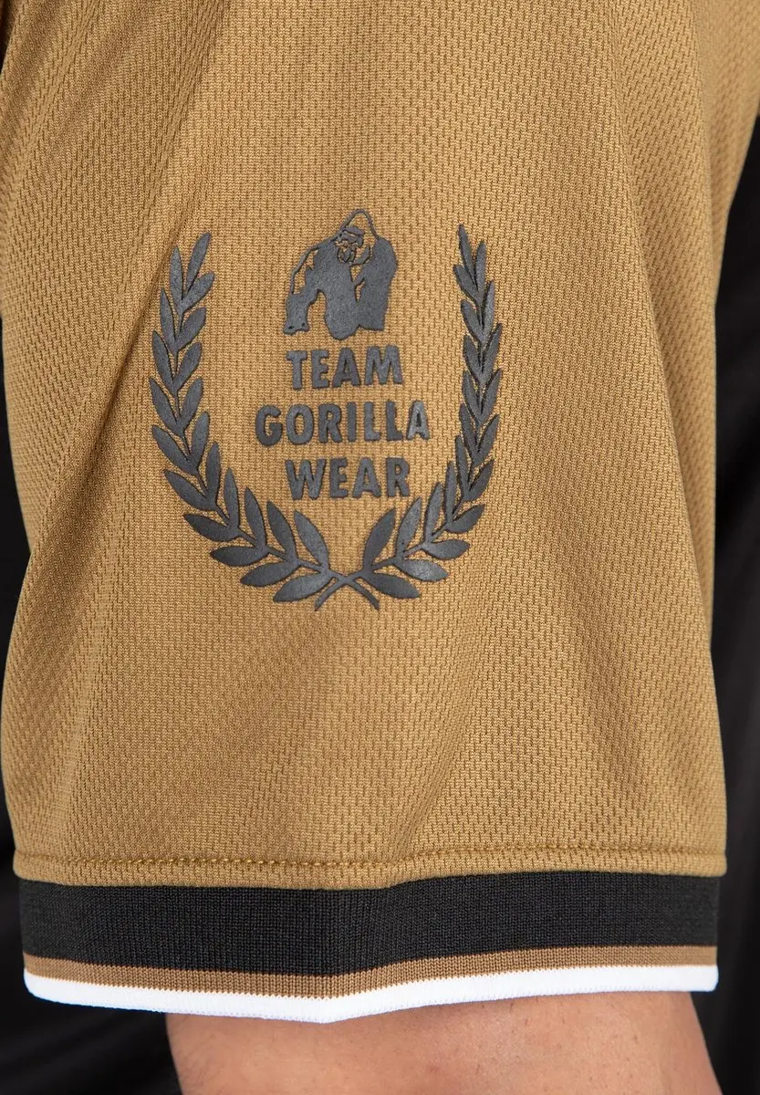 Gorilla Wear Trenton Football Jersey - Zwart/Goud S