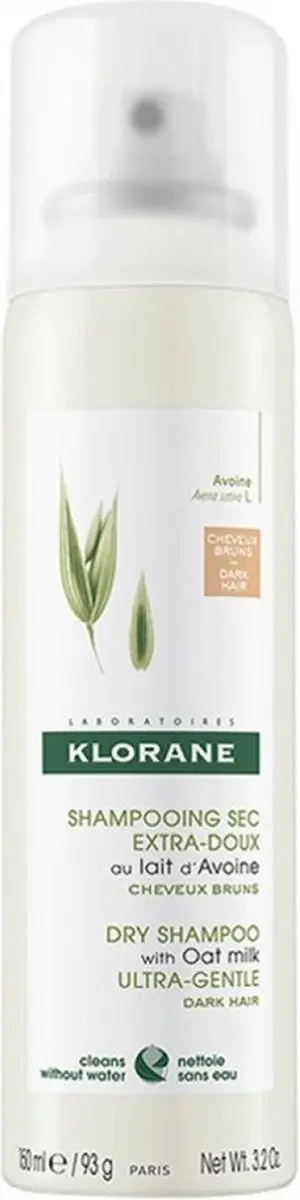 Klorane Havermoutmelk Droogshampoo 150ml - Bruin haar