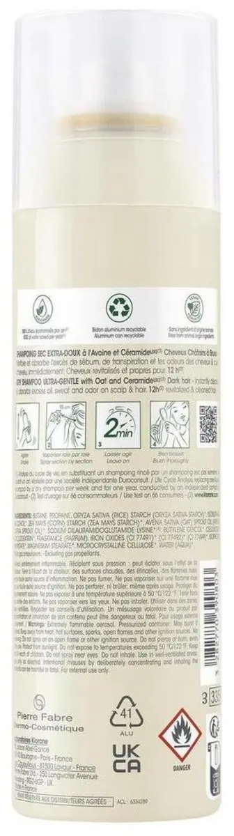 Klorane Havermoutmelk Droogshampoo 150ml - Bruin haar