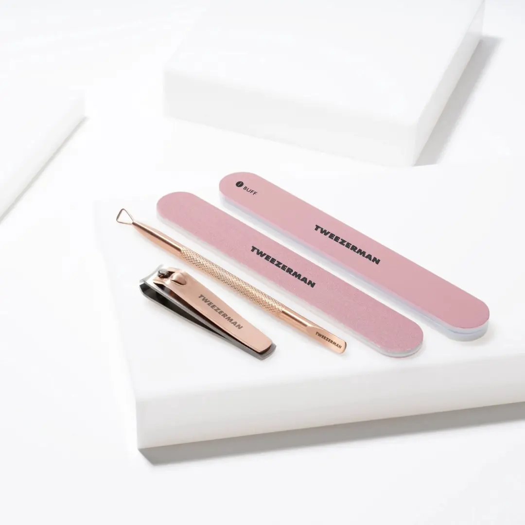 Tweezerman Rose Gold Manicure Set - Nagelknipper & Vijl - afbeelding 6 van 6