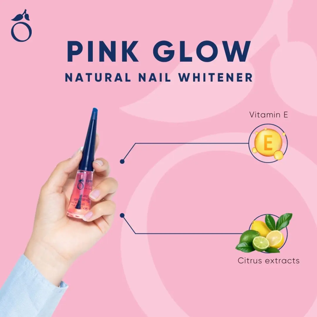 Herome Natural Nail Whitener Pink Glow 10ml