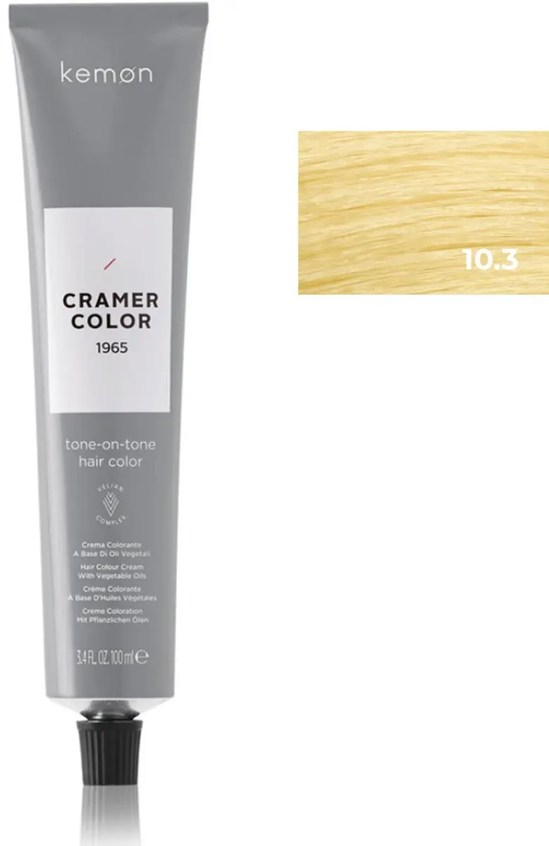 Kemon Cramer Tot 10.3 Golden Platinum 100ml V2 Permanent Haarkleuring