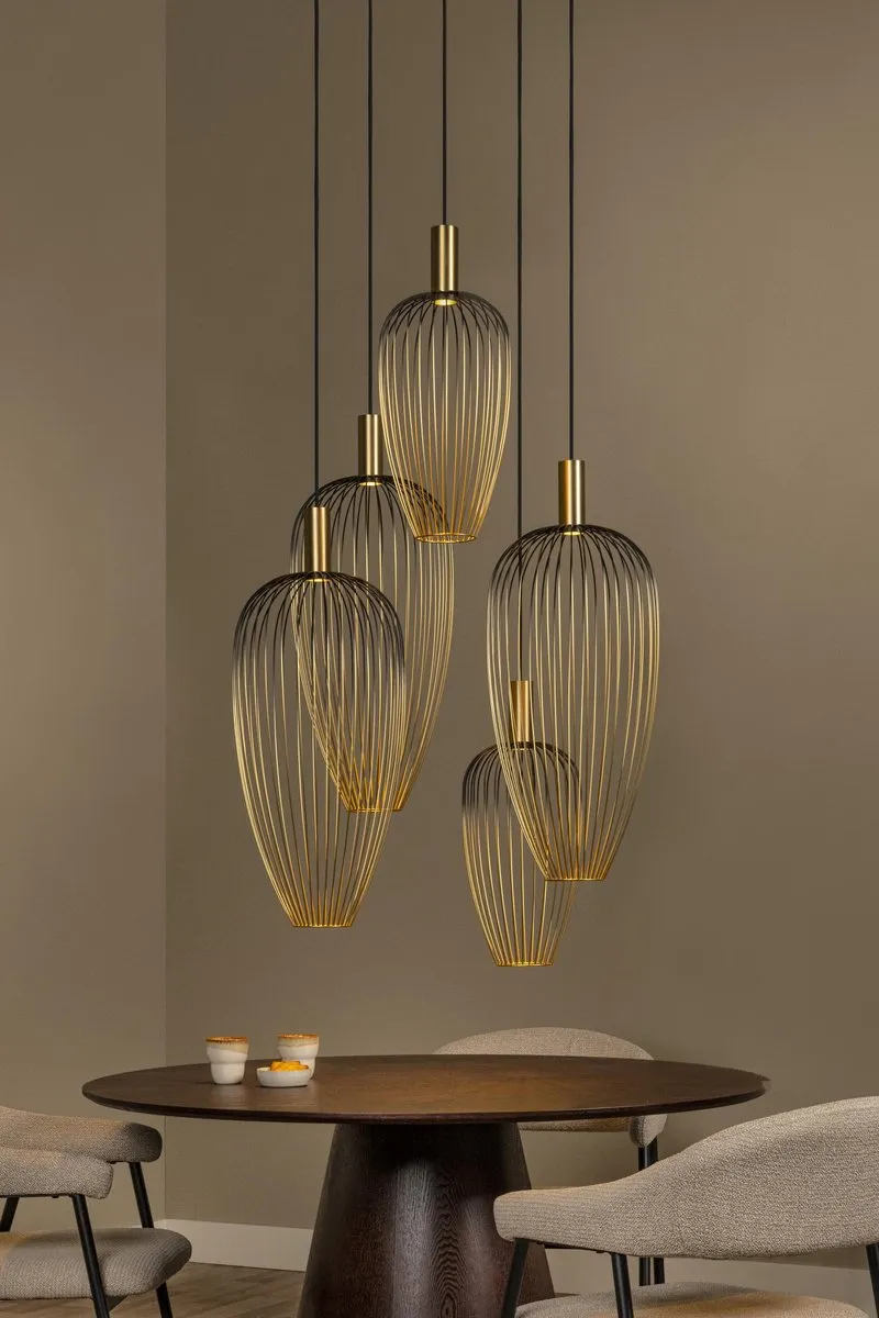 Lucide Aurélie Hanglamp 5xGU10 25W - Goud