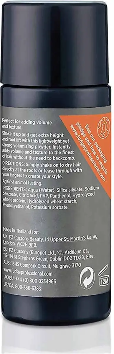 Fudge Elevating Styling Powder 10g - Zwart