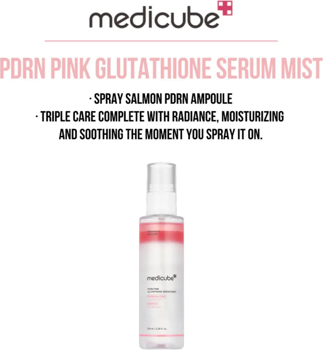 Medicube PDRN Pink Glutathione Serum 100ml - Verkoelend