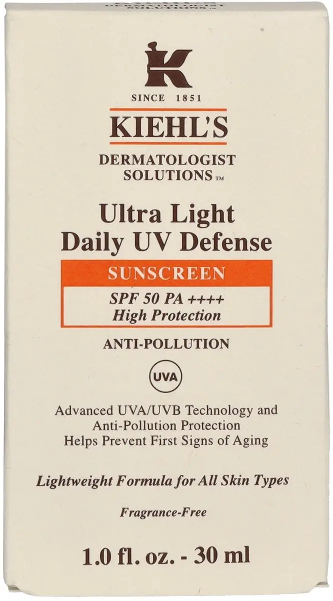 Kiehl's Ultra Light Daily UV Defense Cream SPF 50 - 30ml