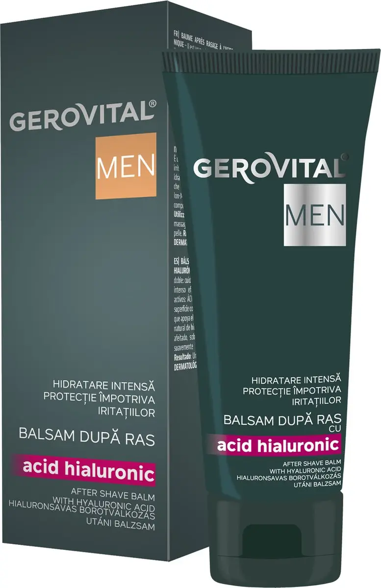 Gerovital MEN Aftershave Balsem met Hyaluronzuur 100ml