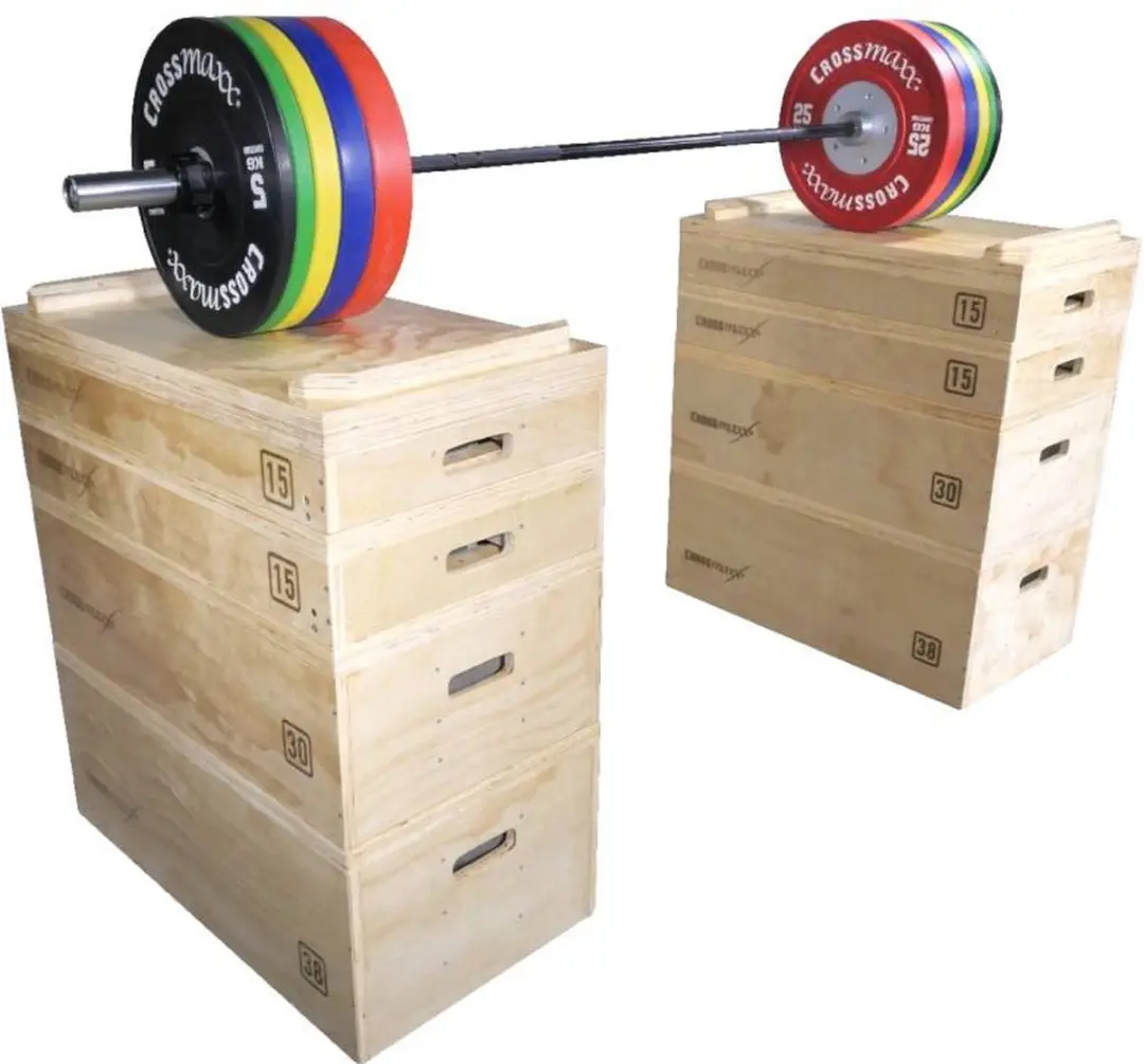 LifeMaxx Crossmax Wooden Jerk Block Set