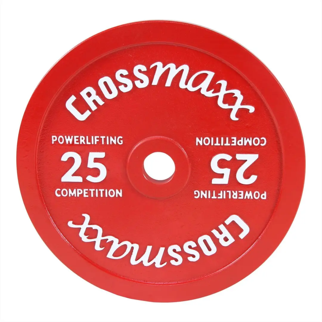 LifeMaxx Crossmaxx Halterschijf 50mm - 25kg - Rood