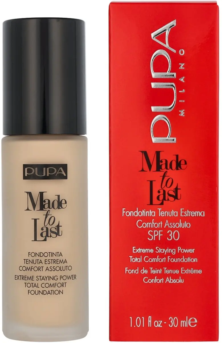 Pupa Made to Last Foundation Light Ivory 001 - 30ml