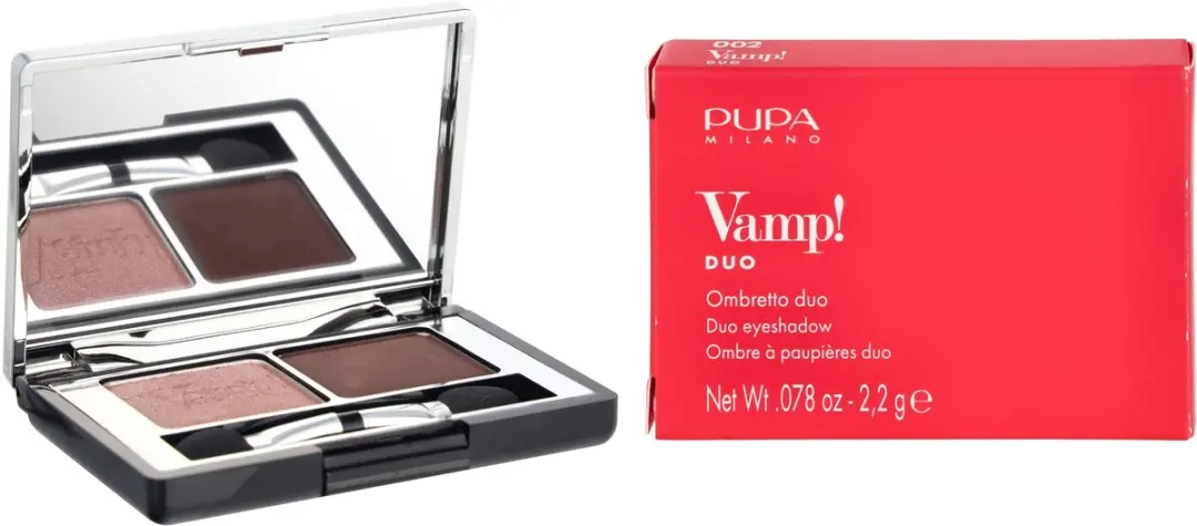 Pupa Milano Vamp! Compact Duo Oogschaduw 002 Pink Earth - 2,2 g