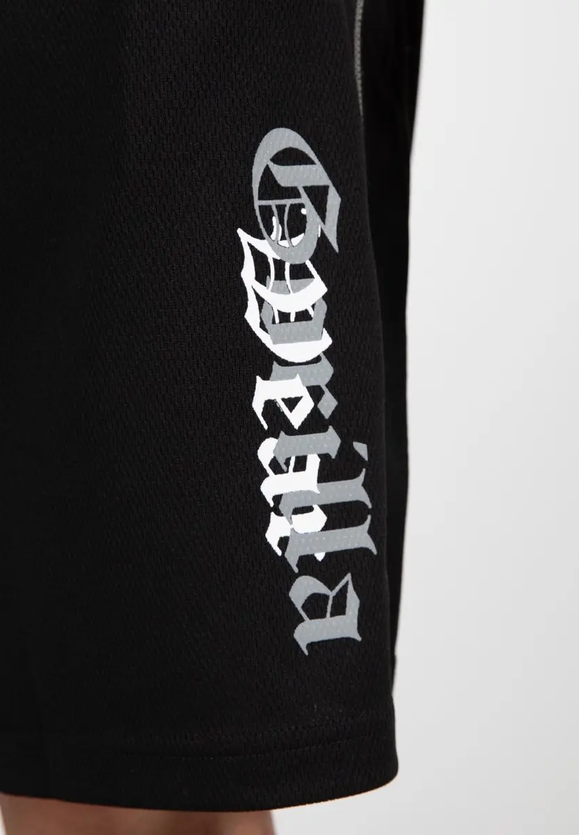 Gorilla Wear Marlow Mesh Shorts Trainingsbroek - Zwart/Grijs - afbeelding 6 van 6