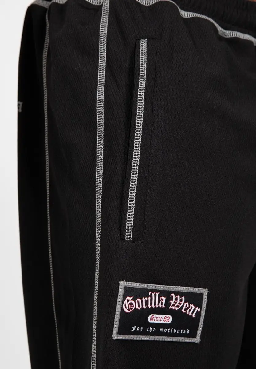 Gorilla Wear Marlow Mesh Shorts Trainingsbroek - Zwart/Grijs