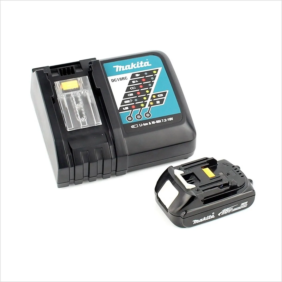 Makita DBO180Y1J-D Excentrische Schuurmachine 125mm - 18V - 1500mAh - met accu & lader - afbeelding 4 van 5