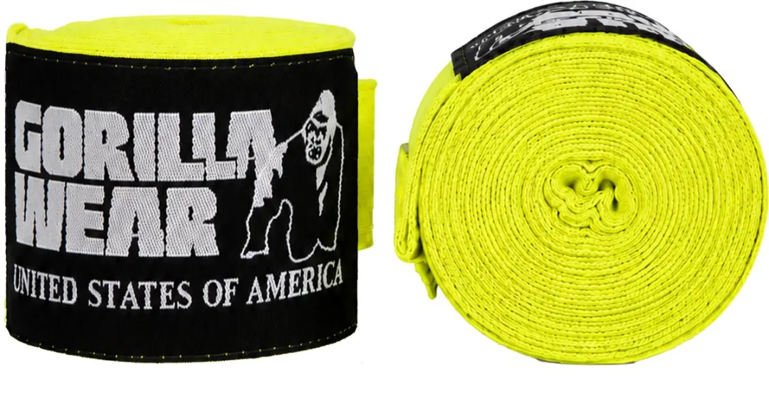 Gorilla Wear Boksbandage Geel 2.5m
