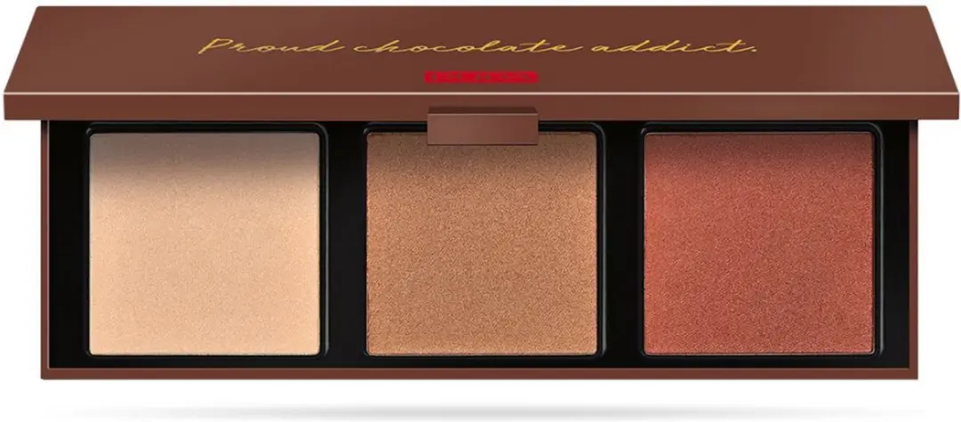 Pupa Milano Zero Calorie Chocolate Highlighting Face Palette 002 Caramel Chocola