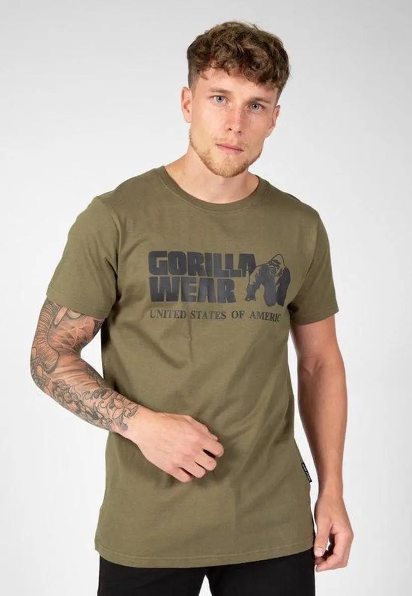 Gorilla Wear Classic T-shirt Legergroen M